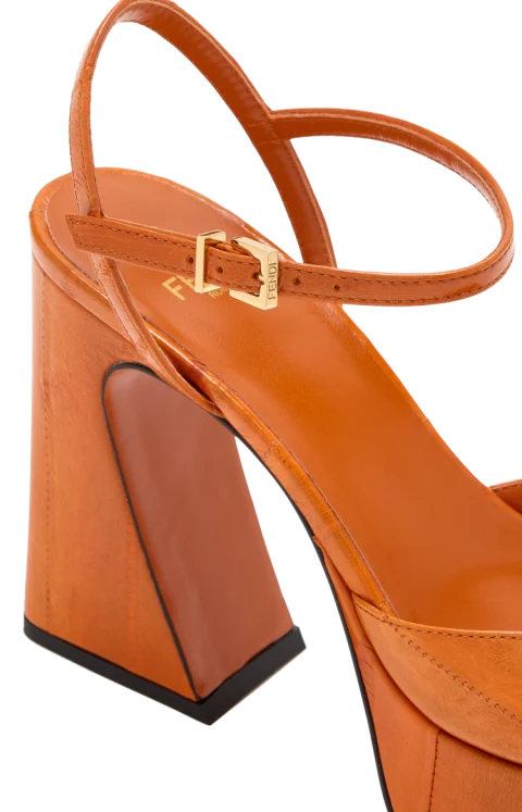 Arco Hagfish High-Heeled Sandals in Orange — снимка 4