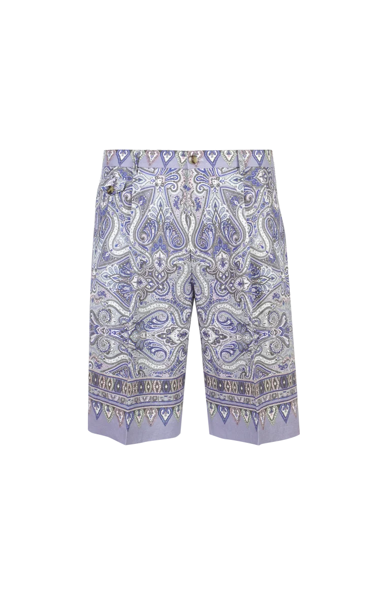 Etro Paisley Print Shorts