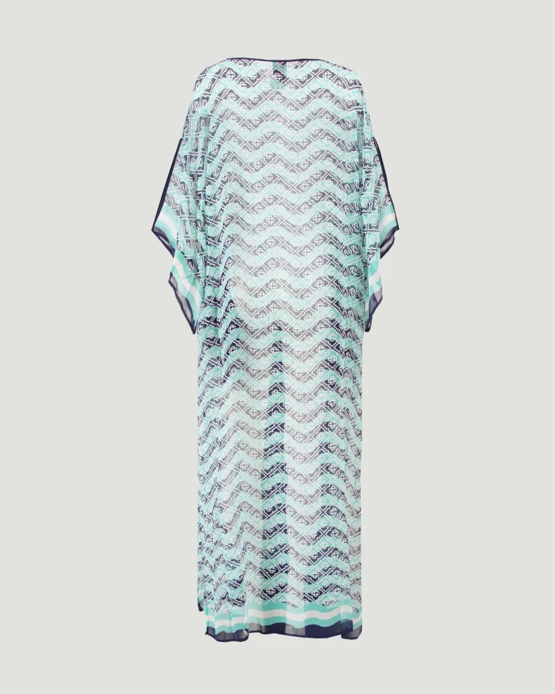 Monogram Silk Kaftan — снимка 2