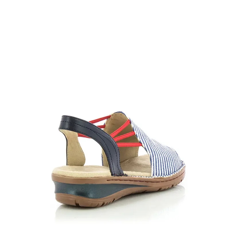 Дамски Сандали Комфорт ARA – 12-27241-79 -CAPRI/NAVY/BLAU — снимка 2
