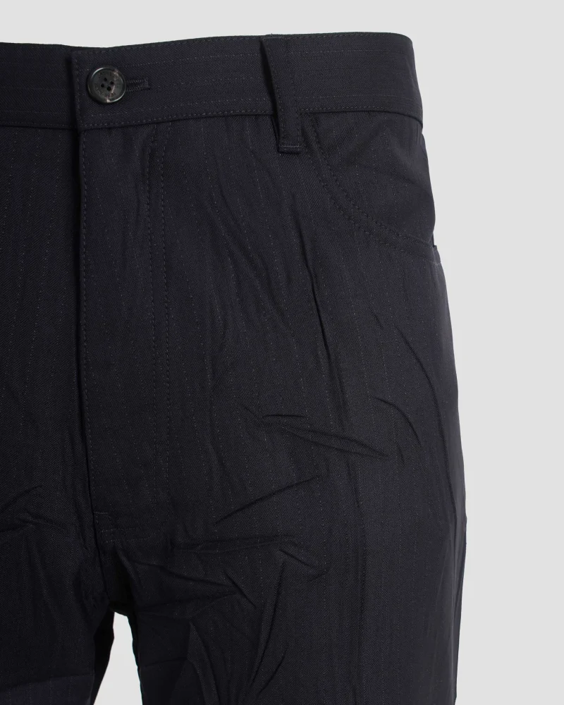 Straight Tailored Pants in Dark Navy — снимка 2
