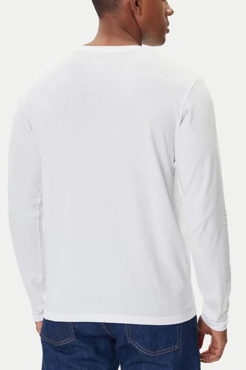 Блуза Jjeorganic Basic O-Neck 12279538 C-N100 white — снимка 2