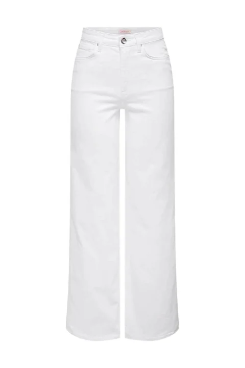 Jeans Onlmadison Blush Hw WideCro 15310632 C-N100 white