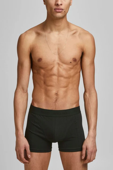 Бельо (Pack Of 3) Jacwaistband Trunks 12127816 C-N10 black/black — снимка 2