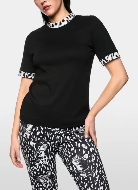 Тишърт с 'leopard' мотив Marc Cain Sports — снимка 6
