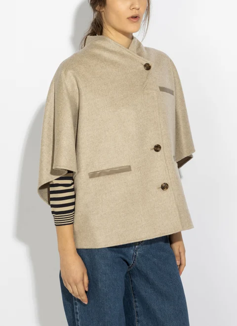 Пелерина от кашмир Max Mara Mxaandalo — снимка 3