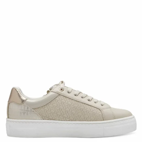 Дамски Сникърс TAMARIS – 1-23313-41-485 IVORY/GOLD_1 — снимка 2
