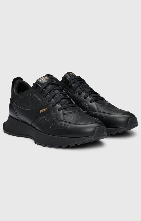 Черни кожени обувки GORE-TEX — снимка 3