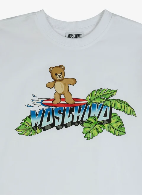 Тишърт с принт Moschino Kids — снимка 3