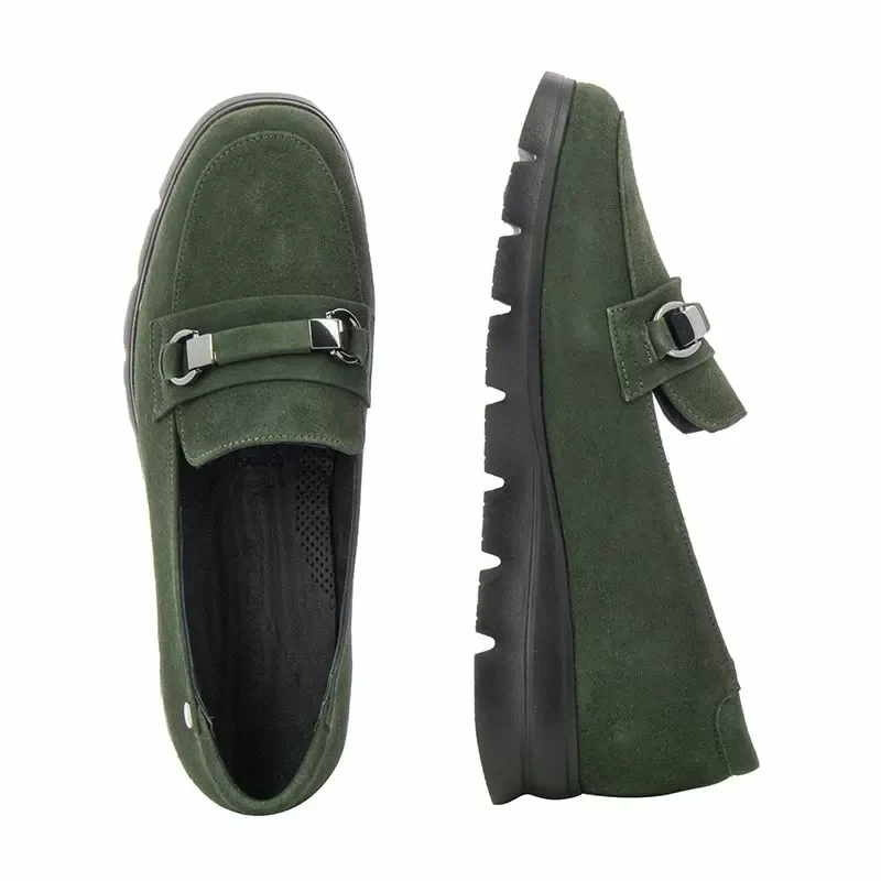 Дамски Мокасини VERONELLA – 375-5757 GREEN — снимка 4