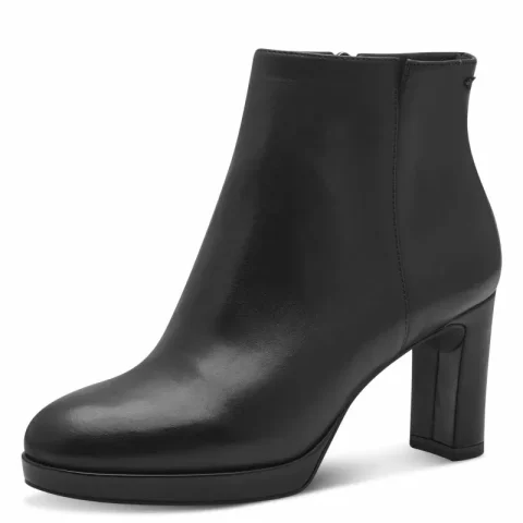 Дамски Боти На Ток TAMARIS – 1-25329-43-003 BLACK LEATHER — снимка 3