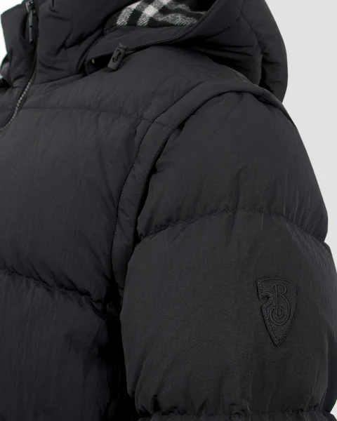 Detachable Sleeve Nylon Bideford Puffer Jacket — снимка 6
