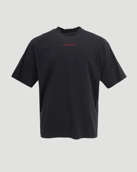 T-Shirt Medium Fit in Faded Black