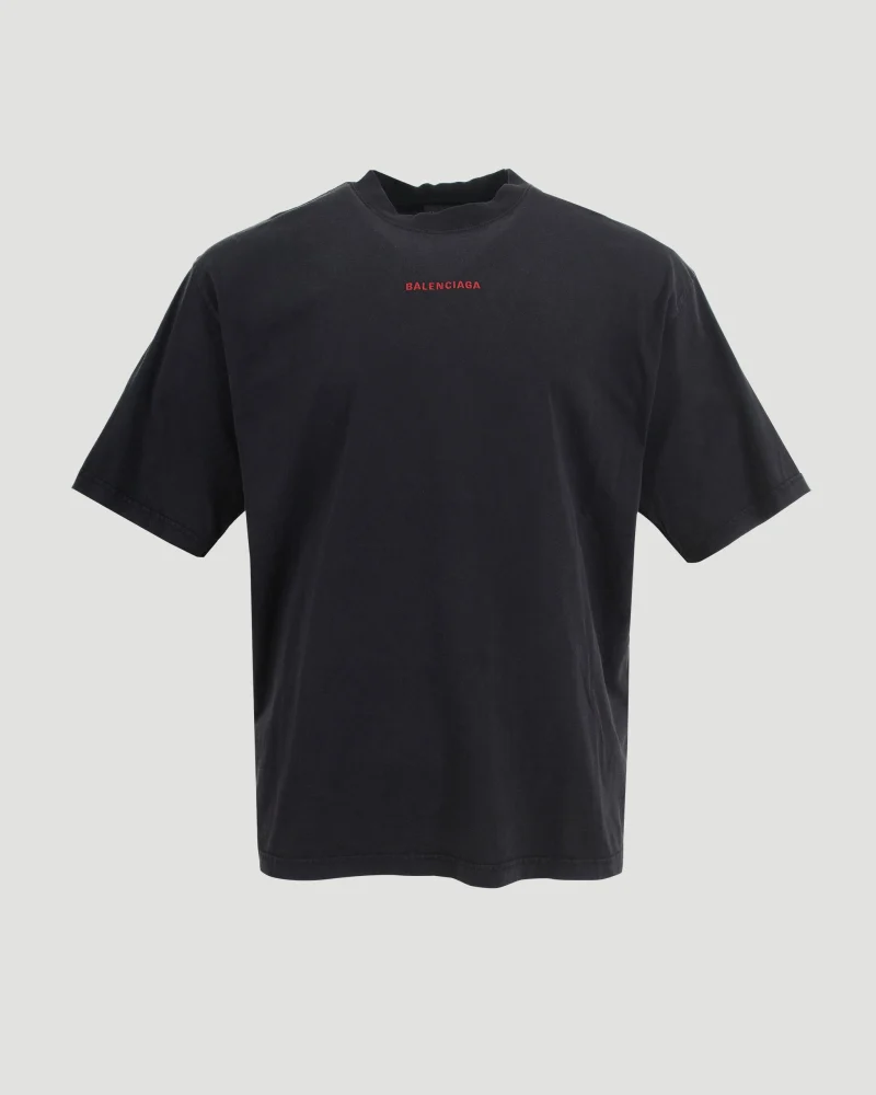 T-Shirt Medium Fit in Faded Black