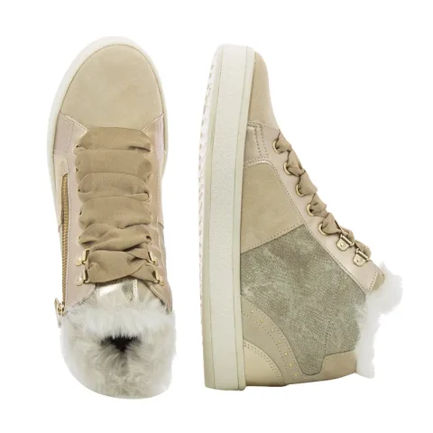Дамски Сникърс GEOX – D26FFC 0BS22 D LEELU LT TAUPE — снимка 5