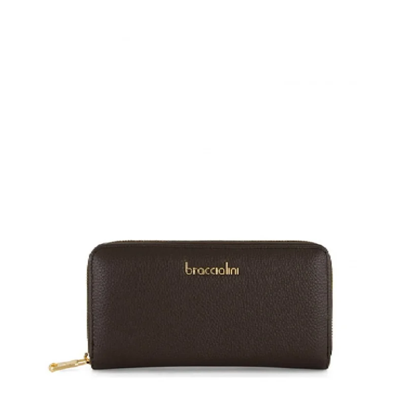 Дамски кафяв портфейл Basic Braccialini