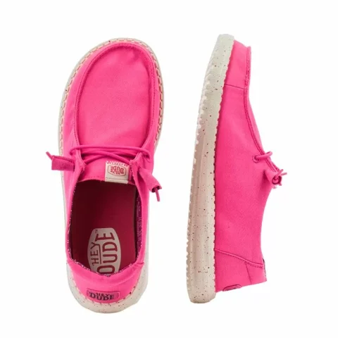 Дамски Ежедневни HEY DUDE – 40902-676 WENDY STRETCH NEON PINK — снимка 5