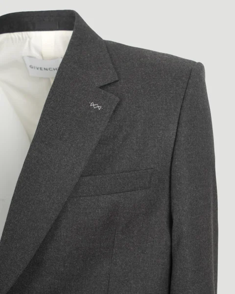 Wool Jacket in Charcoal — снимка 3