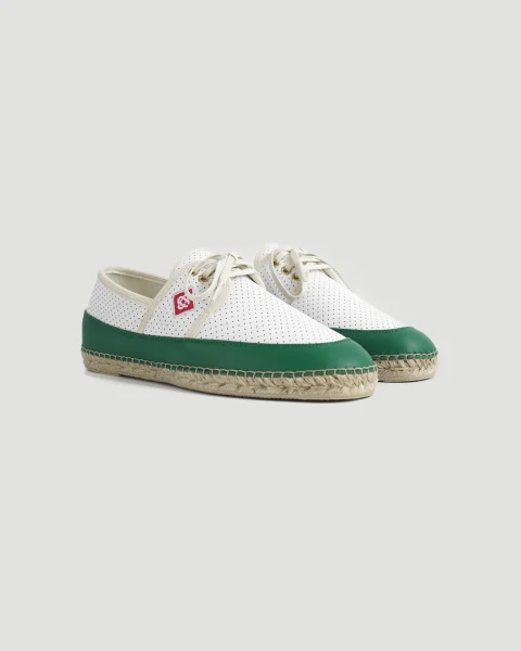 Perforated Leather Classic Espadrilles — снимка 2