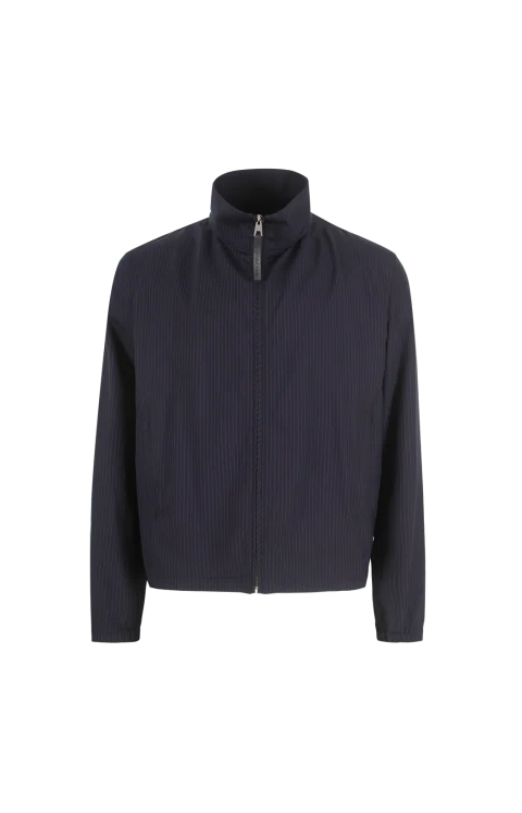 Striped Zipped Blouson