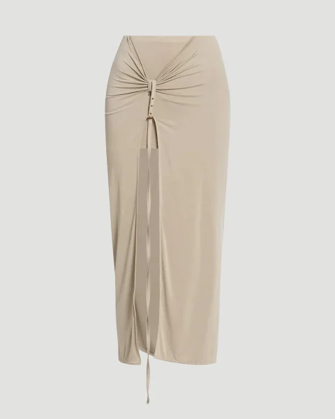Slit Sarong Skirt