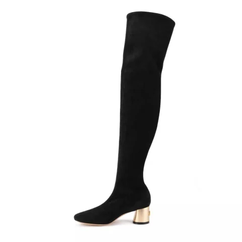 Дамски черни чизми Casadei — снимка 6