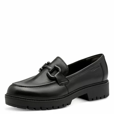 Дамски Лоуфър TAMARIS – 1-24733-45-003 BLACK LEATHER — снимка 3