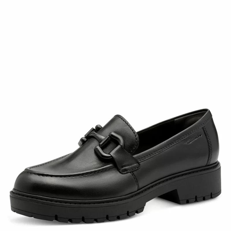 Дамски Лоуфър TAMARIS – 1-24733-45-003 BLACK LEATHER — снимка 3