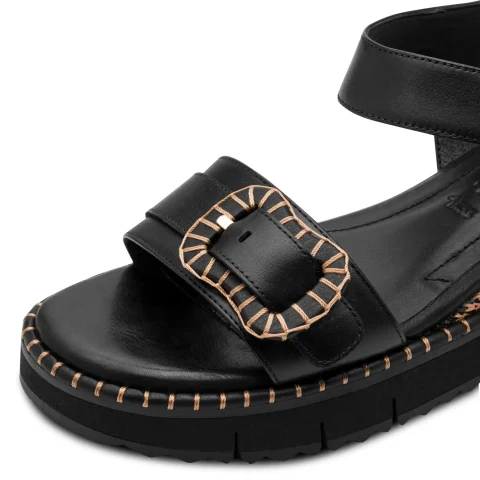 Дамски Сандали На Платформа TAMARIS – 1-28223-46-001 BLACK — снимка 4