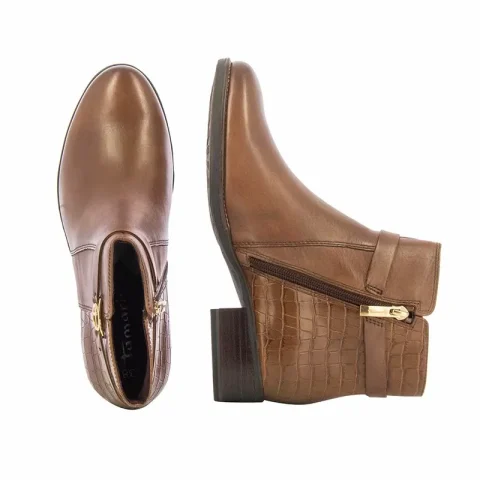 Дамски Равни Боти TAMARIS – 1-25047-41 305 COGNAC — снимка 5
