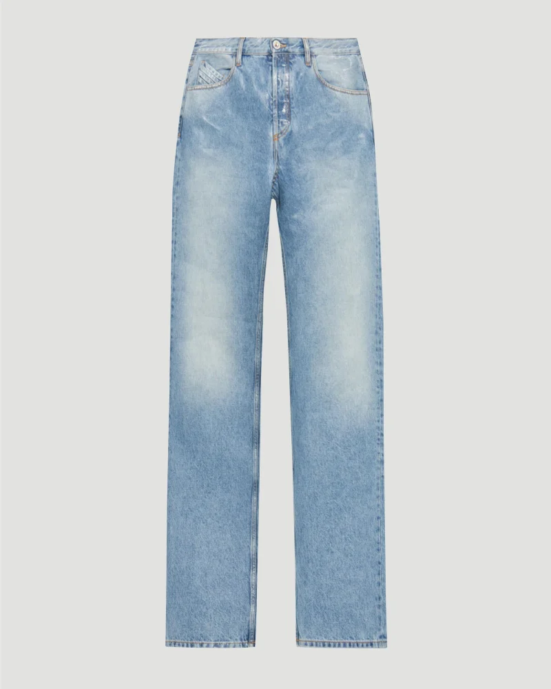 Sky Blue Straight Leg Jeans