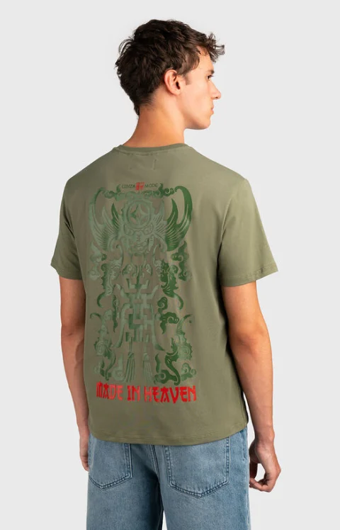 Тениска TS176 от памучен бленд — снимка 2