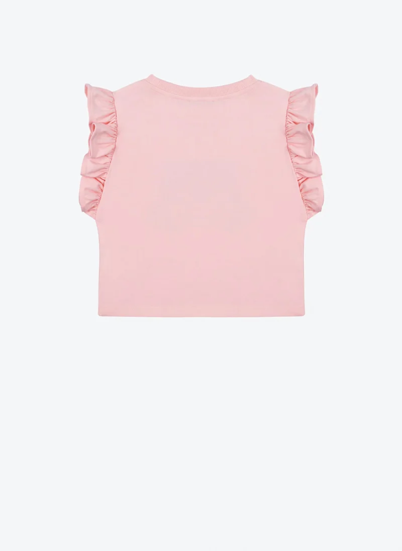Топ с принт Moschino Kids — снимка 5
