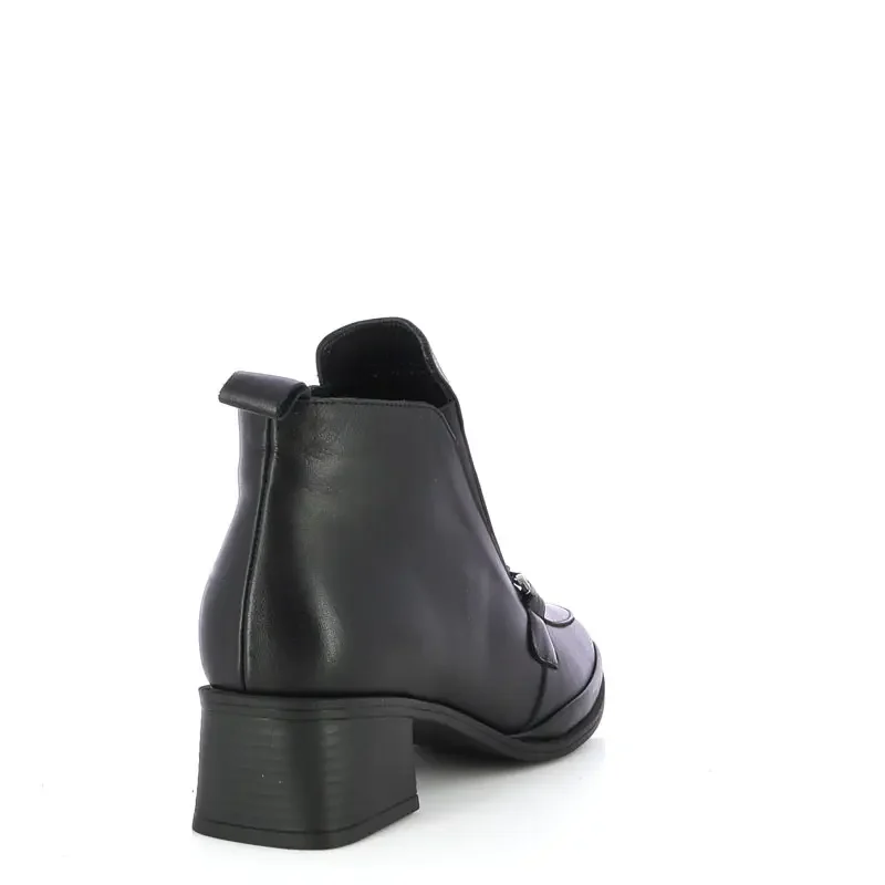 Дамски Боти На Ток VERONELLA – 045-4307 BLACK LEATHER — снимка 2