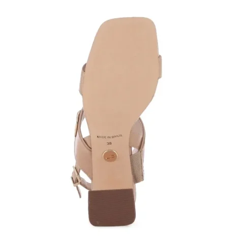 Дамски Сандали На Ток JORGE BISCHOFF – J22153016003 NATURAL — снимка 4