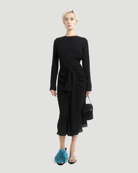 Gathered Midi Dress — снимка 3