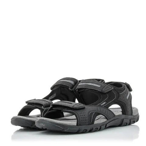 Мъжки Спортни Сандали GEOX – U8224D C9310 U SANDAL STRADA BLACK/STONE — снимка 3