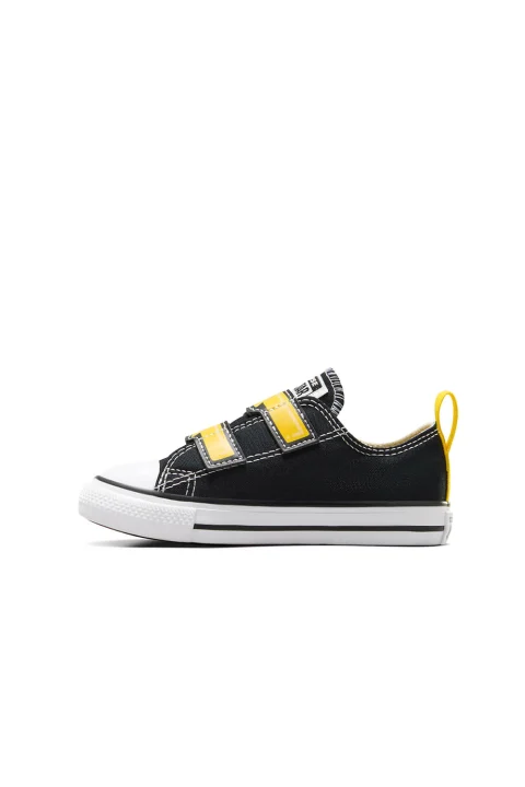 Детски Sneakers Chuck Taylor All Star Electric Bolt A08376C 001-black/golden wren — снимка 2