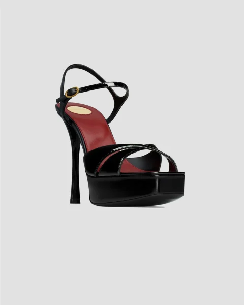 Debbie Platform Sandals in Patent Leather — снимка 2
