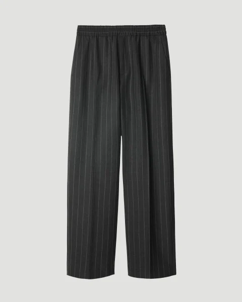 Straight-Leg Wool Tailored Trousers