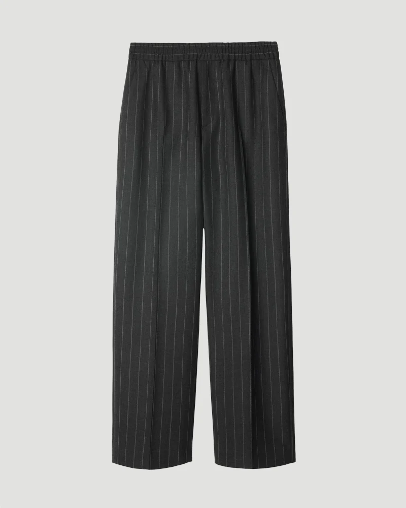 Straight-Leg Wool Tailored Trousers