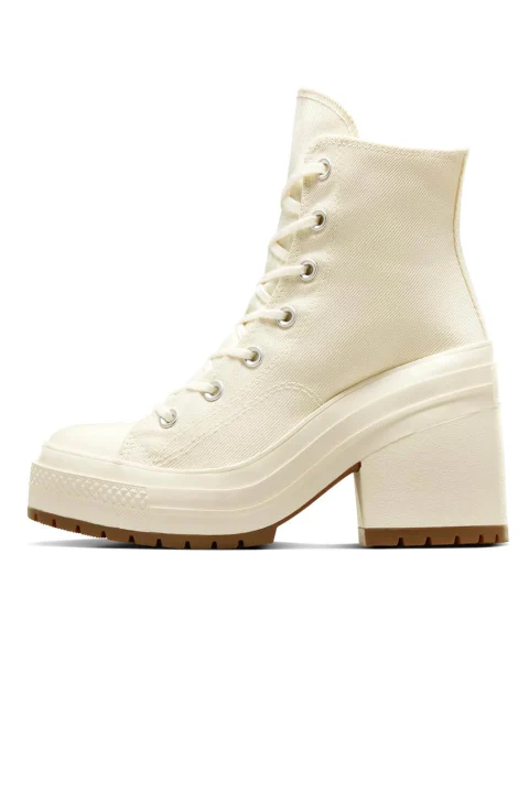 Sneakers Chuck 70 De Luxe Heel A05348C 286-egret/egret/black — снимка 2