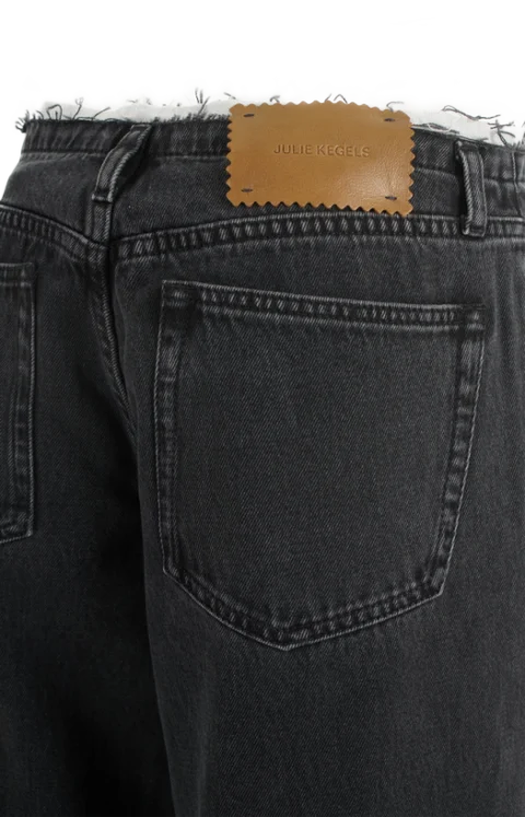 Po Straight-Leg Jeans in Black — снимка 2