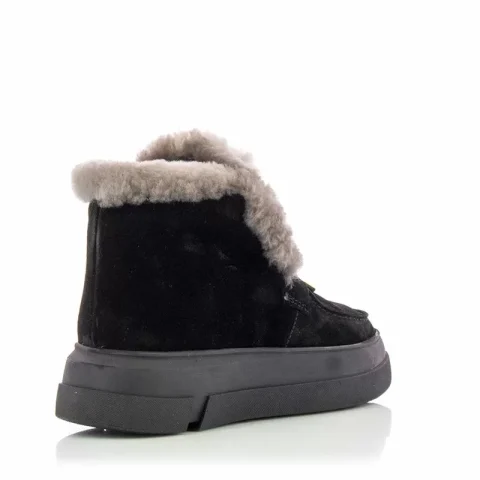Дамски Равни Боти CARLO FABIANI – 109414 BLACK SUEDE — снимка 2