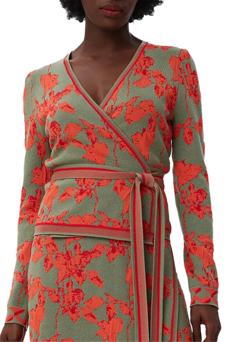 Жилетки Dvf Onella Wrap Top DVWWW3Q003MNFSF B2372 green
