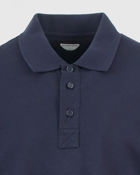 Polo Shirt in Navy Blue — снимка 2