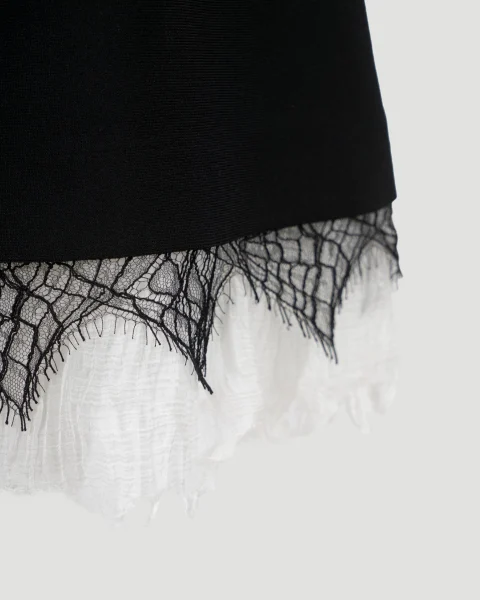Cobweb Lace Dress in Black — снимка 3