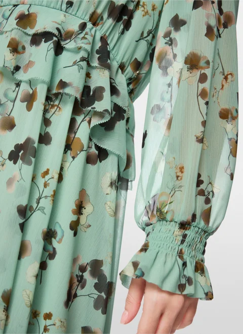 Рокля с флорален принт Marc Cain Collections — снимка 5