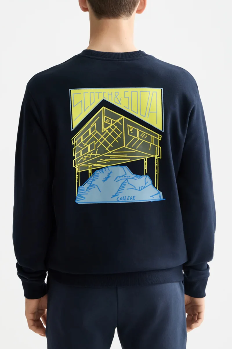 Суичър Front + Back Artworkshirt 181522 410 sky captain — снимка 2