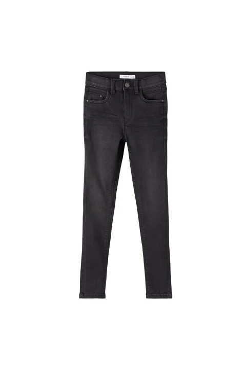Детски Jeans Nkfpolly Dnma1Tindy Hw Pant Camp 13206147 BS000031 Black Denim
